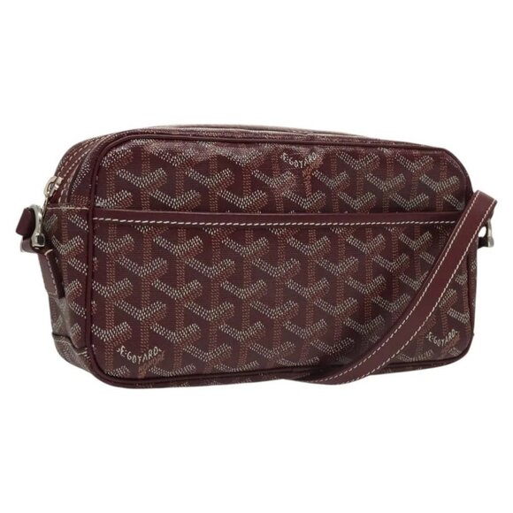 GOYARD Herringbone Cup Vert PM Shoulder Bag PVC Red - Picture 1 of 16